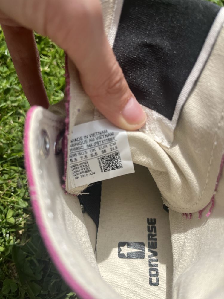 Rożowe converse x Rick Owens DRKSHDW