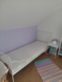 Łóżko Ikea Minnen + materac Innerlig