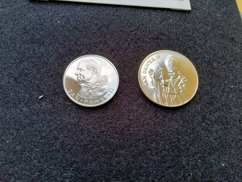 Jan Paweł II 1987 r 10000 zł 1980 r 1000 zł