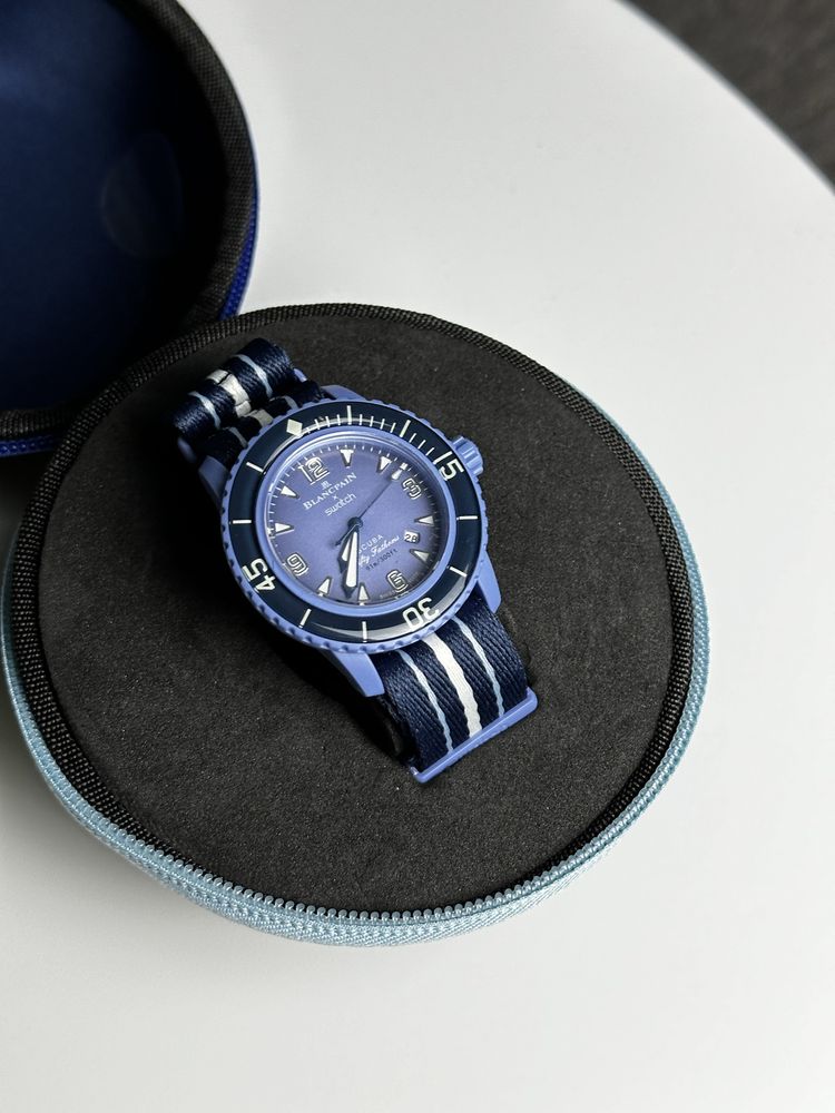 Годинник swatch x blancpain arctic ocean