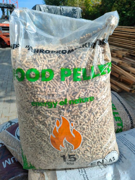 Pellet drzewny sosnowy workowany certyfikat A1