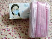 50 Máscaras-Adulto (cor de rosa /preto)*ENTREGA IMEDIATA *