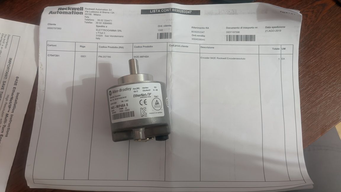 Енкодер / Энкодер Allen-Bradley Absolute Encoder 842E-MIP4BA B