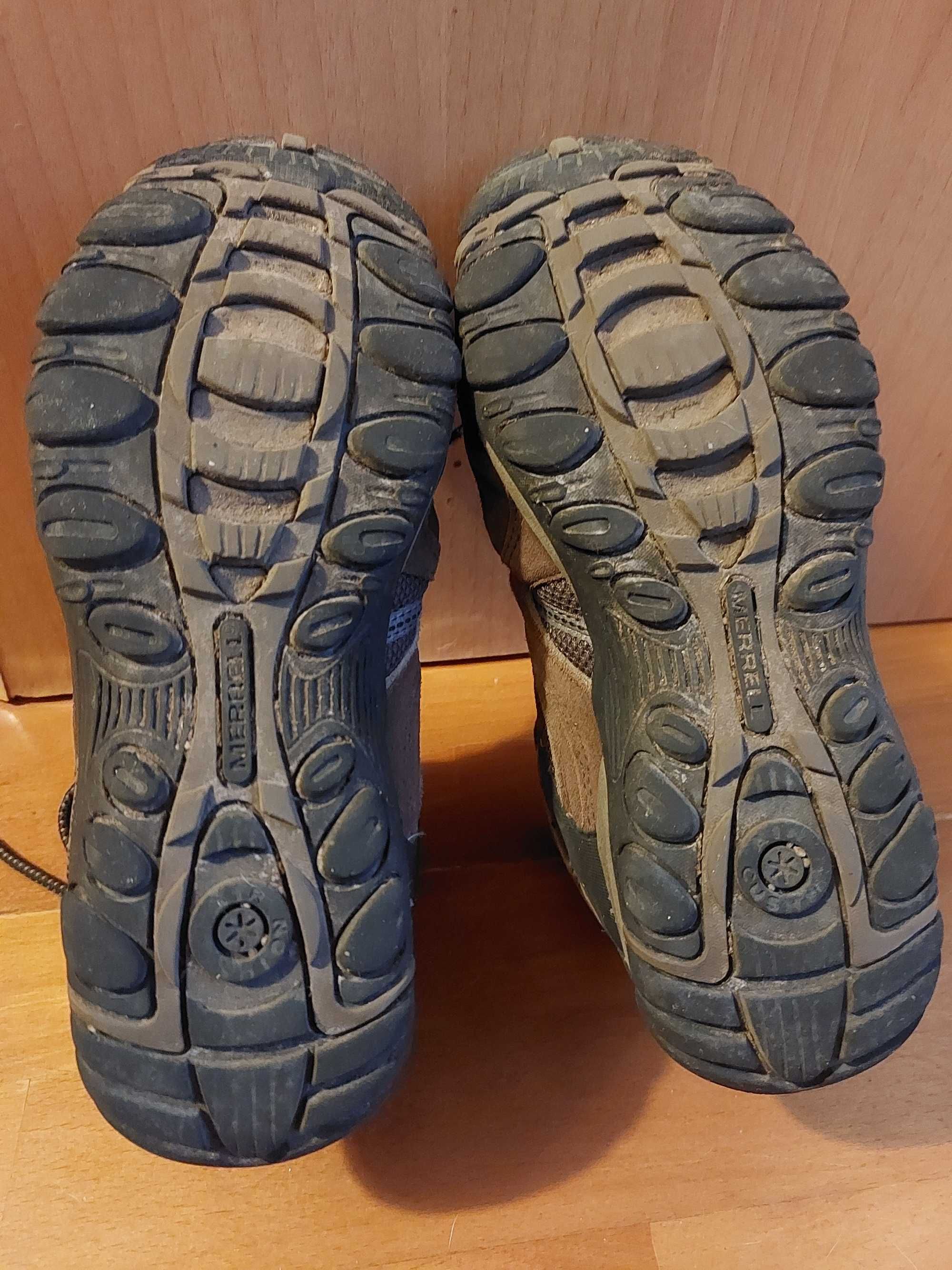 Ténis Botas Merrel 7 M - Número 40 - Castanhos e Azul Claro
