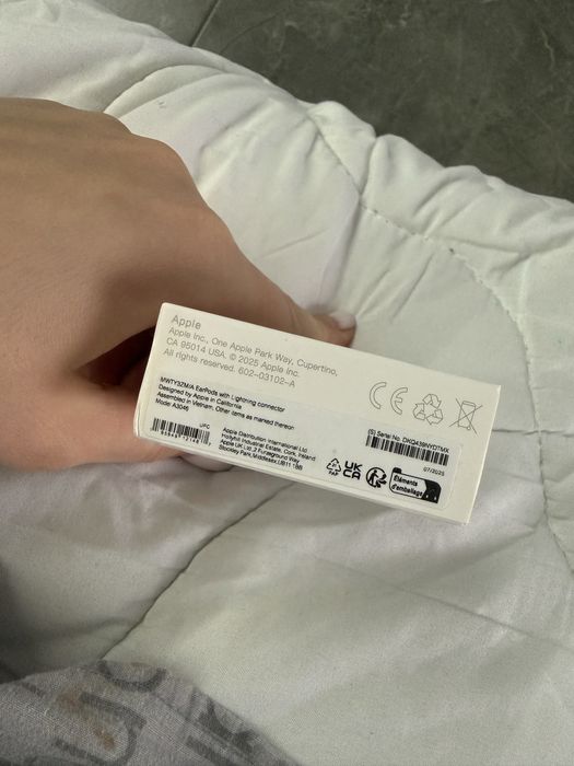 Earpods lightning наушники Apple провідні оригинал лайтнинг