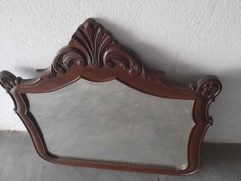 Espelho de Parede em Mogno, Anos 50