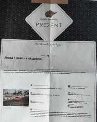 Voucher Bednary jazda ferrari 4 okrazenia