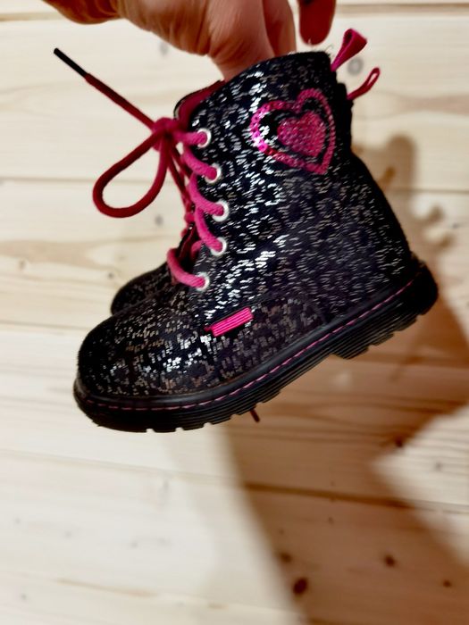 Buty zimowe dla dziewczynki 23 ocieplane