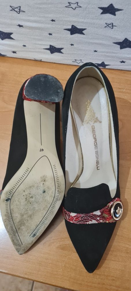 George Bonelli 41 skóra buty czółenka