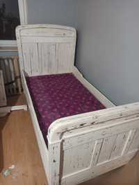 Rezerwacja. Stare łóżko jednoosobowe +materac