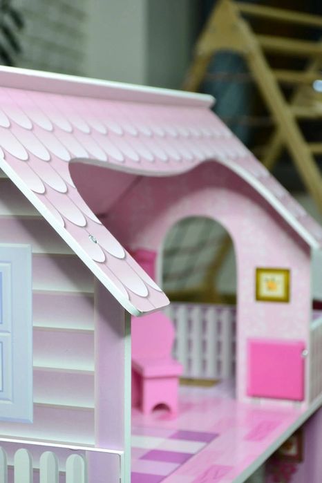 Ляльковий будиночок Limo Toy MD-1204 — великий дерев'яний 3-поверховий