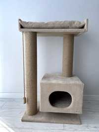 Будиночок для котів з лежанкою "Мрія", ігровий комплекс кігтеточка
