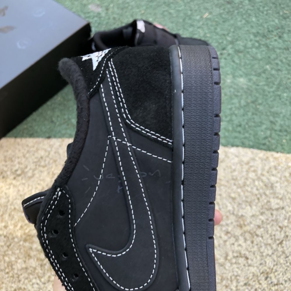 Кросівки Nike Air Jordan 1 Low Retro Travis Scott Black Phantom фантом