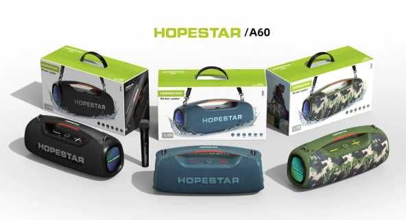 Bluetooth колонка HOPESTAR A60 100W с микрофоном