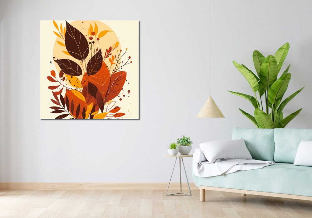 Obraz 100x100cm Barwne Oblicze Jesieni