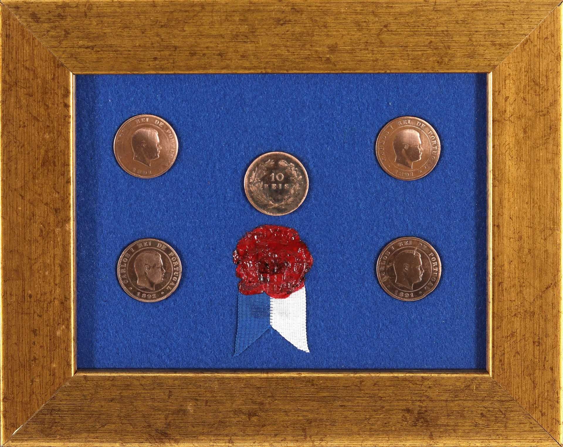 Moedas: 20 Reis - Rei D. Carlos I