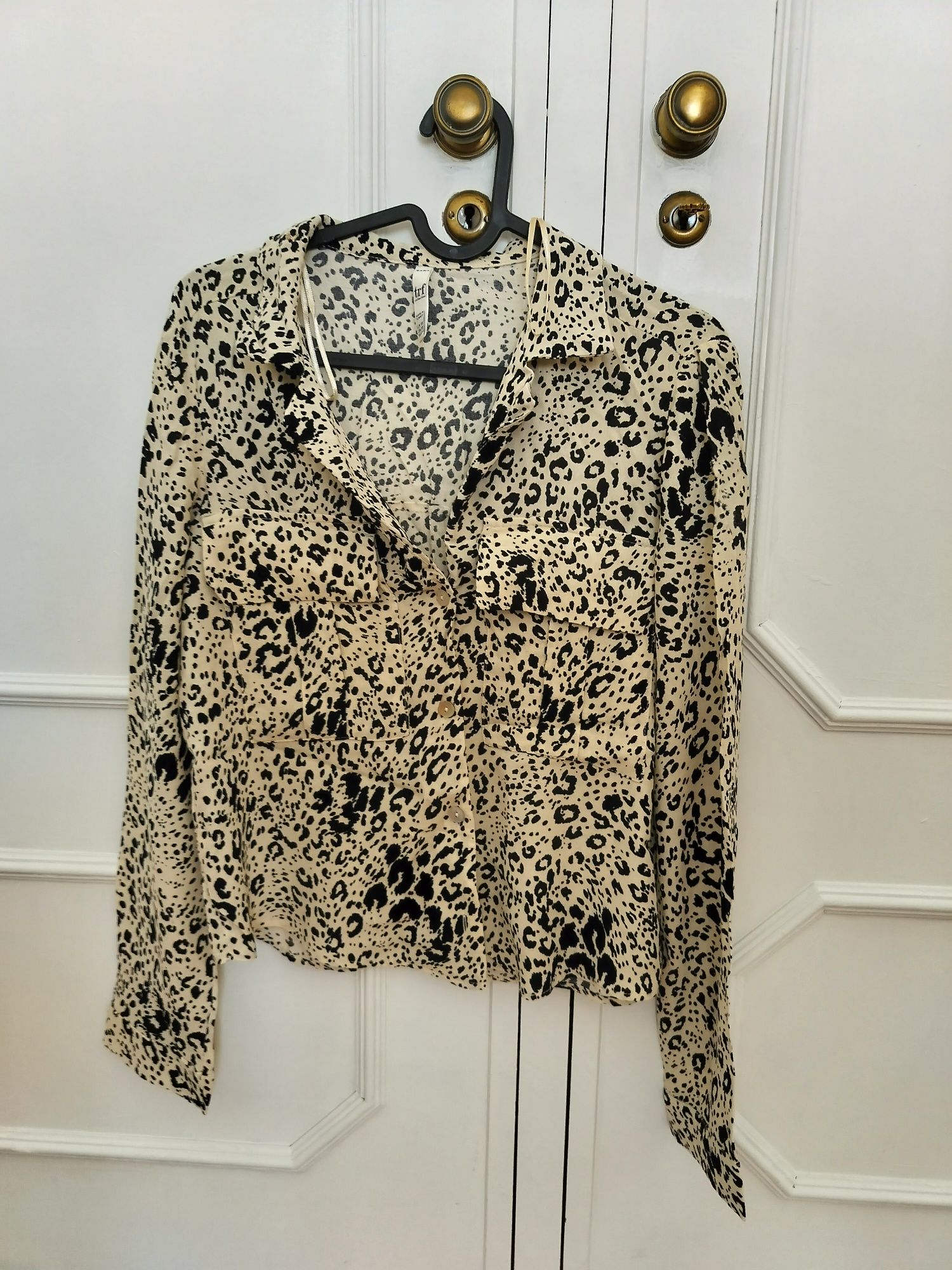 Camisa leopardo Zara XS