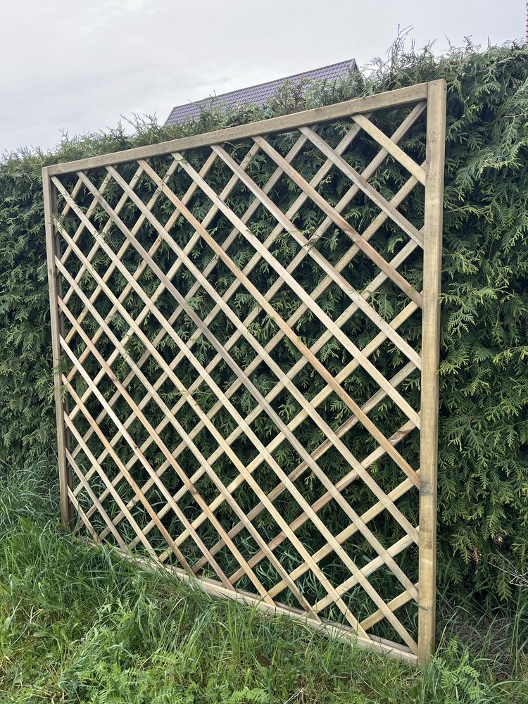 Kratka Diagonalna Do Pnączy, Pergola 180cm x 180cm SOLIDNA RAMA