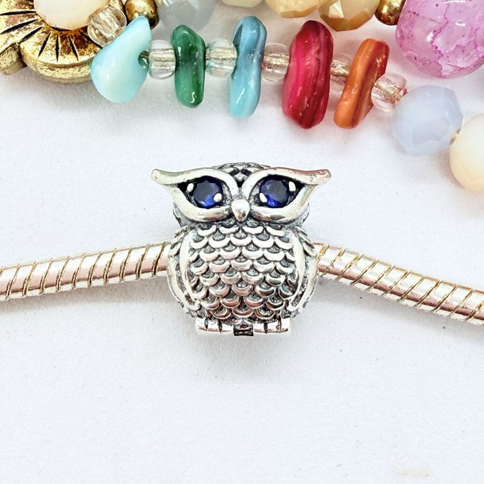 Srebrny Charms S925 do Pandora / Sowa