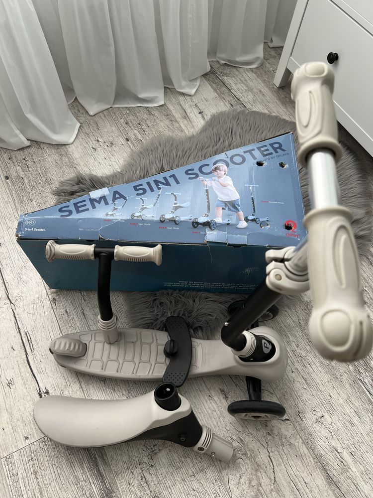 Самокат Qplay Sema Beige 5 в 1