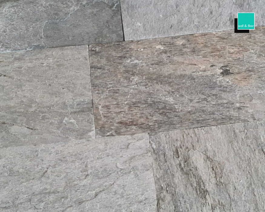 Kamień kwarcytowy Silver Shine Dekoracja Elewacja Dom Taras