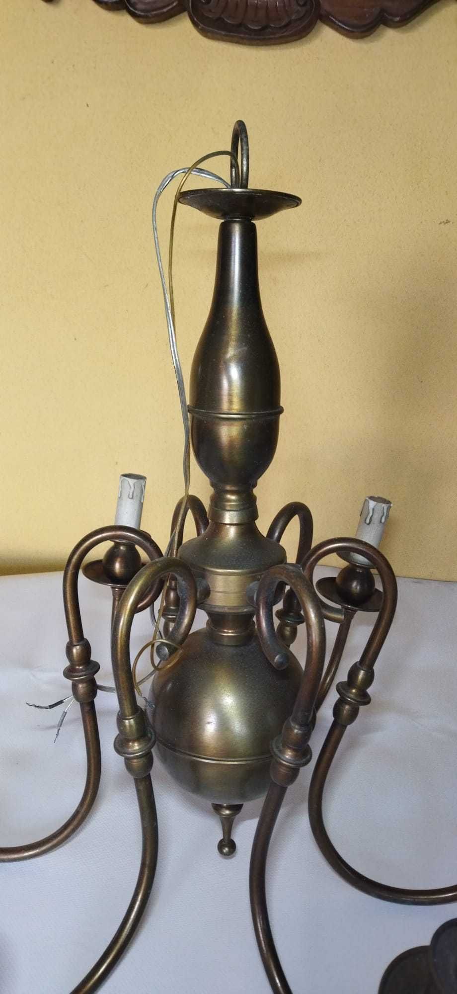 Candeeiro de teto latão.
