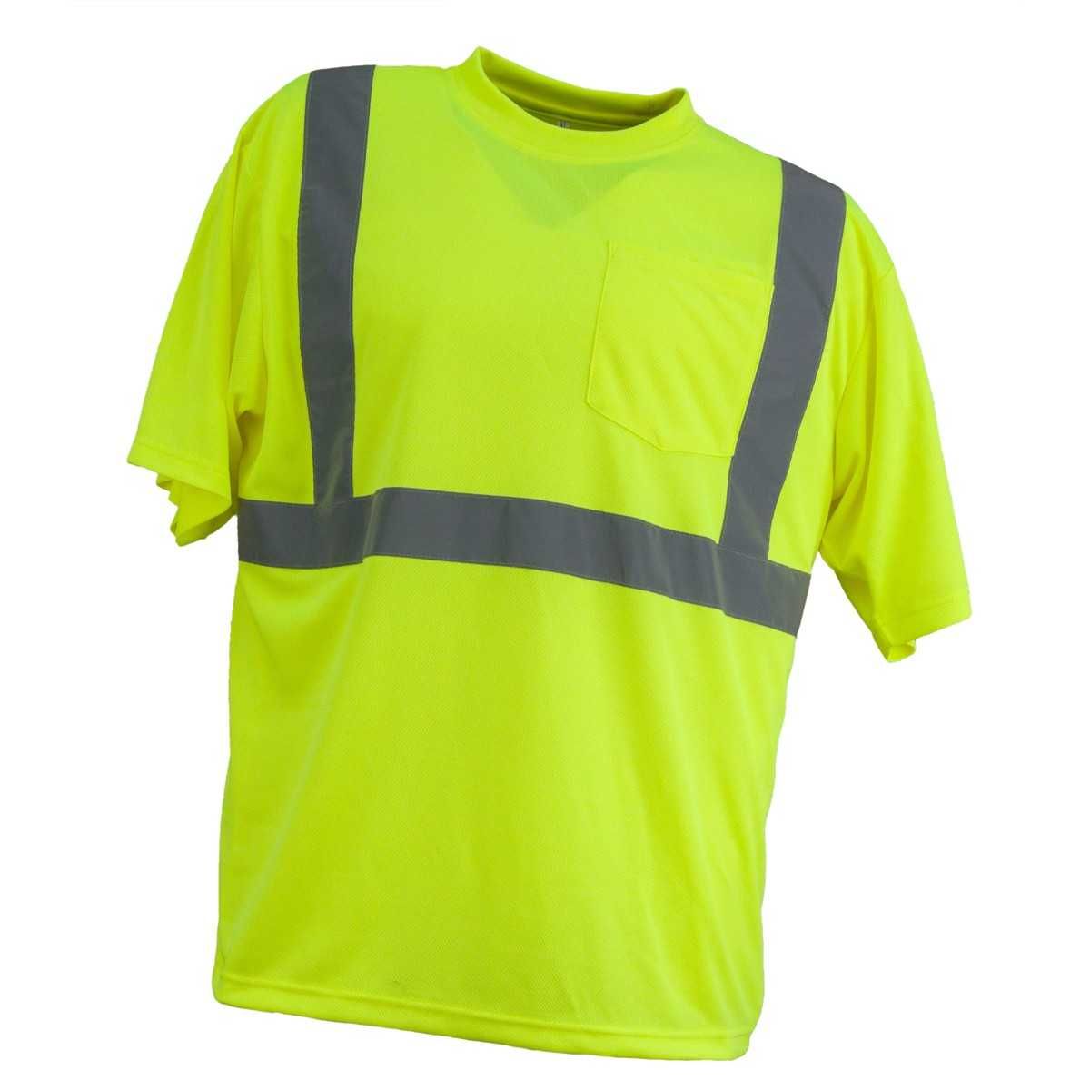 Koszulka robocza Odblaskowa z kieszonką YELLOW XL