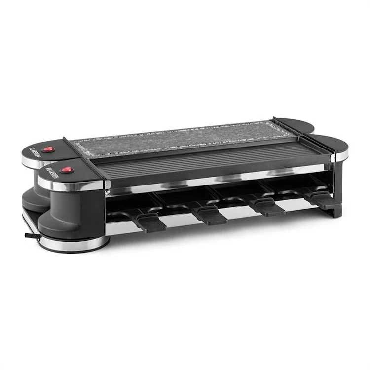 Raclette grill elektryczny Klarstein Tenderloin 50/50 czarny 1200 W