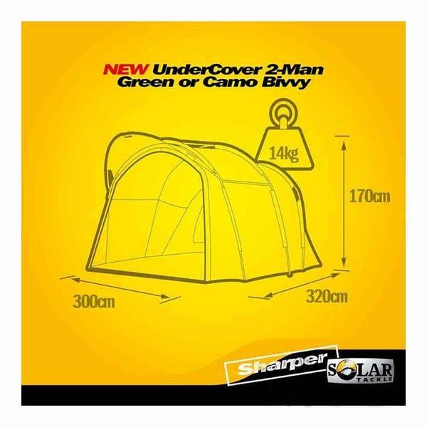 Карповая палатка Solar Tackle Undercover Green 2 man Bivvy outer