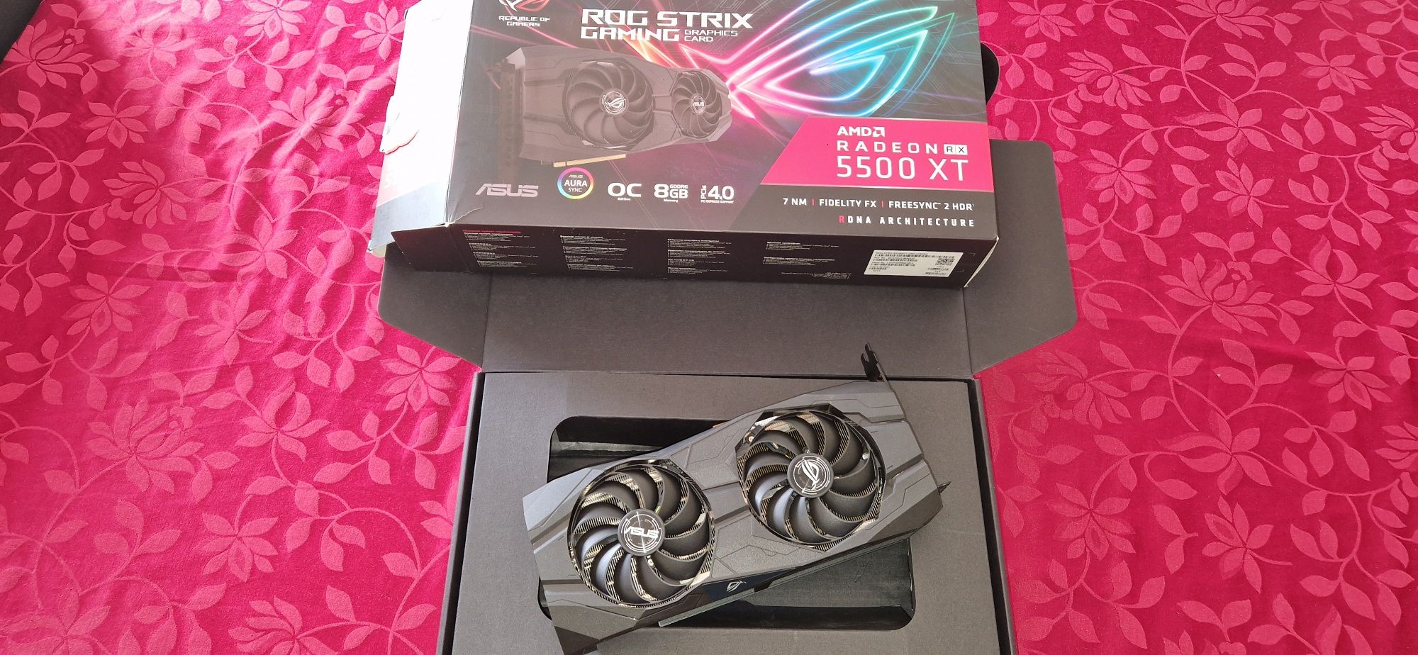 GPU Asus RX 5500XT ROG Strix O8G Gaming GDDR6