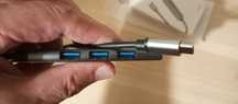 Переходник Lemorele, хаб Type C (папа) - четыре порта USB 3.0 (мамы)