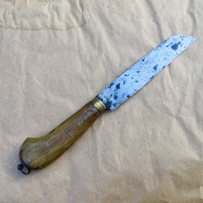 Антикварный немецкий нож повара ХIX век