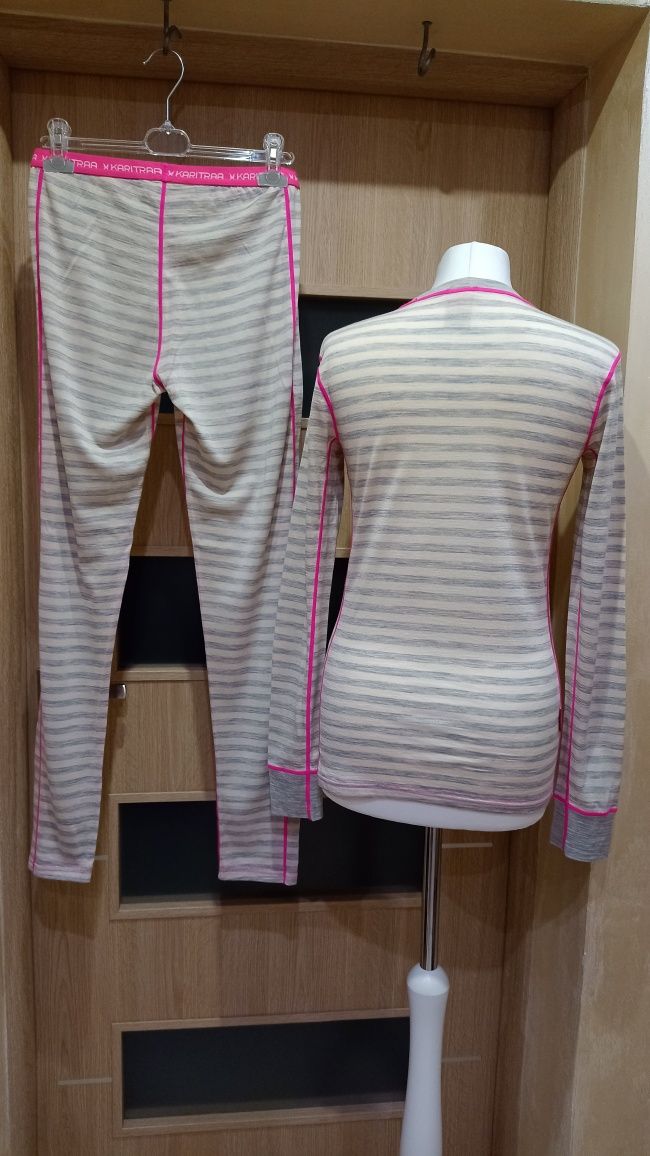 Komplet zestaw termiczny wełniany, Merino Wool wełna Kari Traa M 38