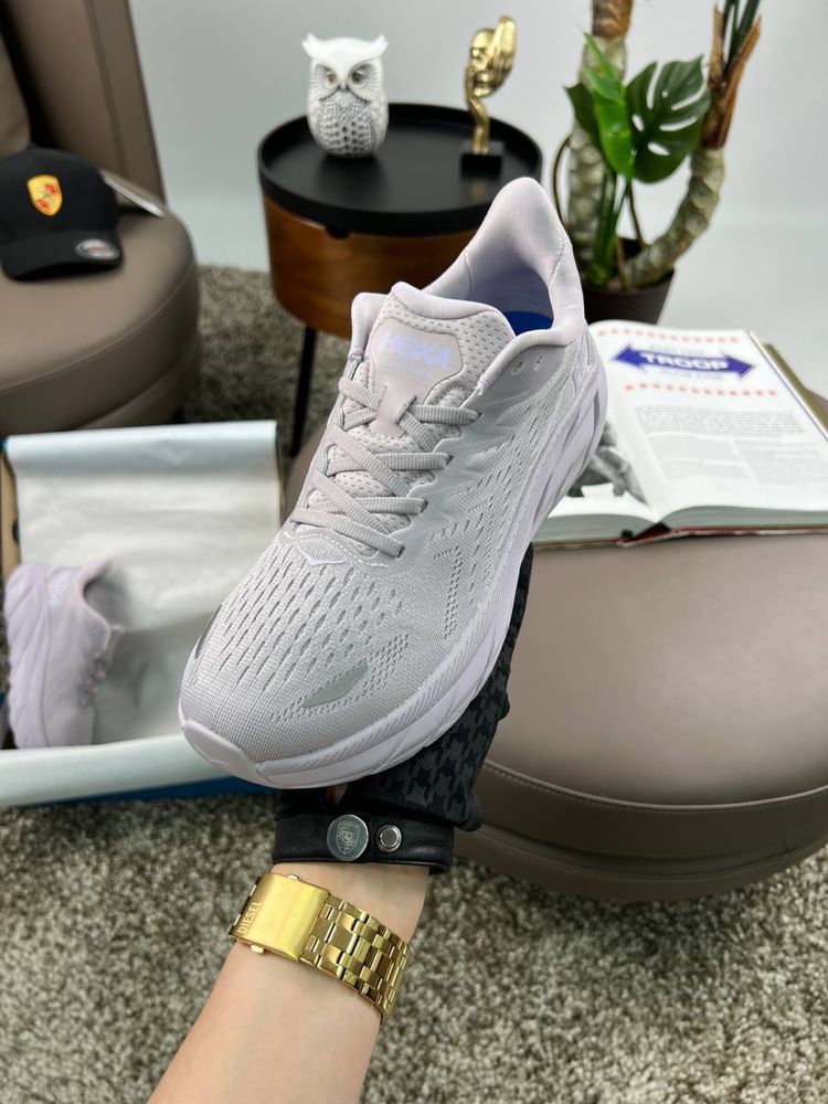 Жіночі кросівки хока HOKA Clifton 8 Light Purple Grey [37-41]