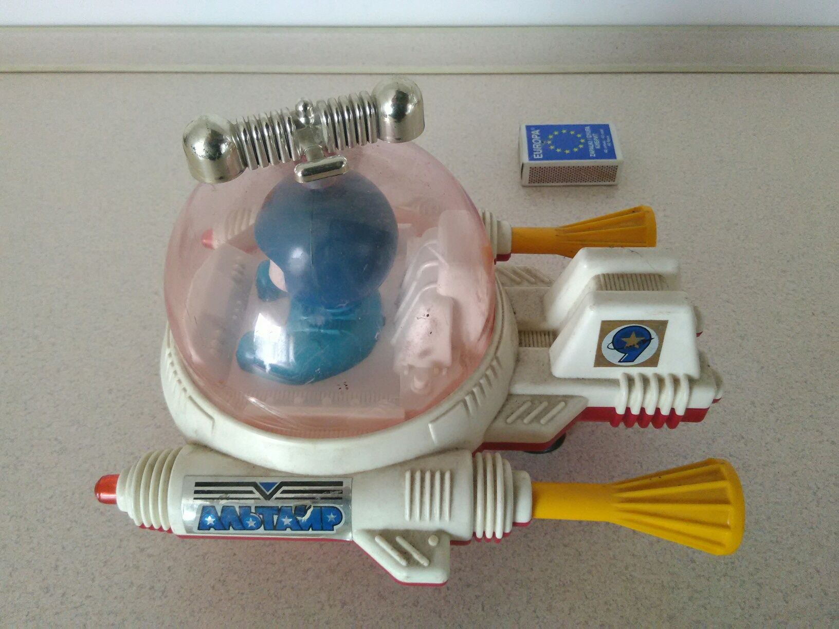 stara zabawka PRL statek kosmiczny ZSRR USRR CCCP stare zabawki retro