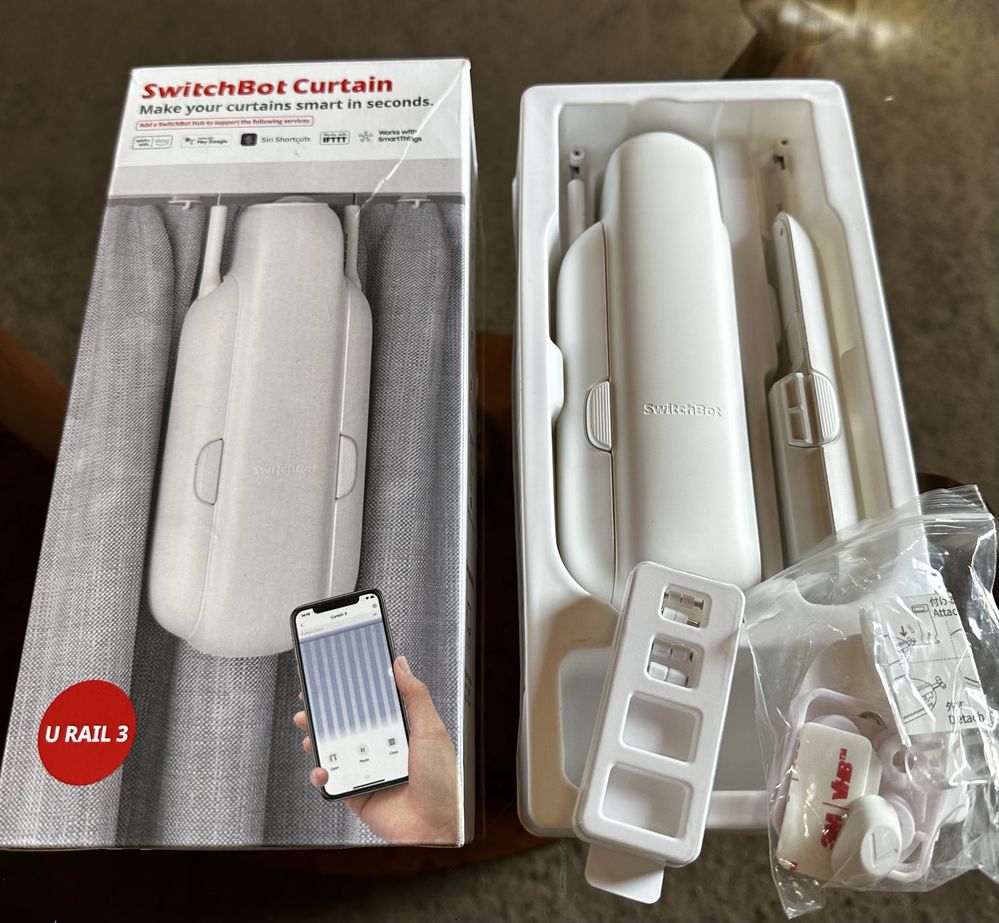 Автоматика для штор SwitchBot Curtain 3 U Rail