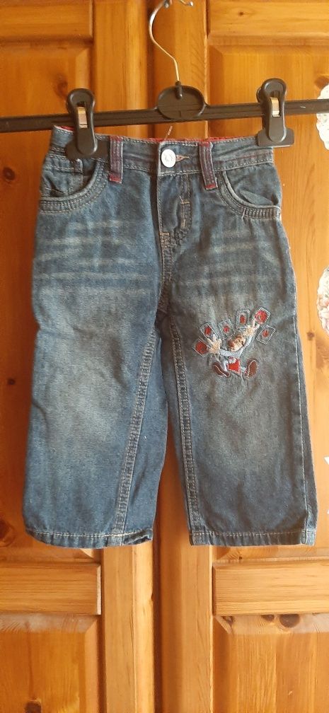 Spodnie jeans dziecięce wiek 9/12/18 miesięcy firma BABY