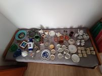 Szkło porcelana PRL retro Bolesławiec Giesche Chodzież Tułowice