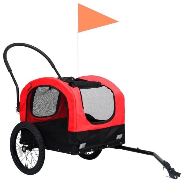 Przyczepka dla psa 2 w 1do roweru