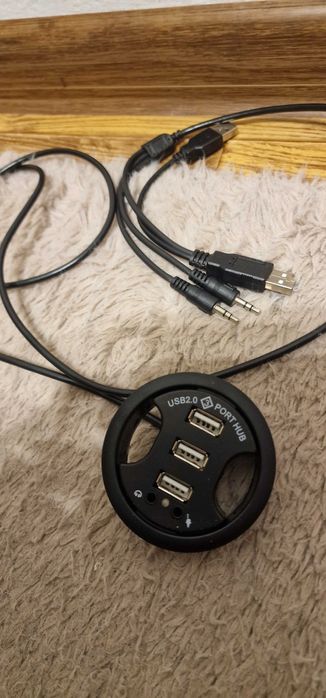 Hub USB okrągły do biurka