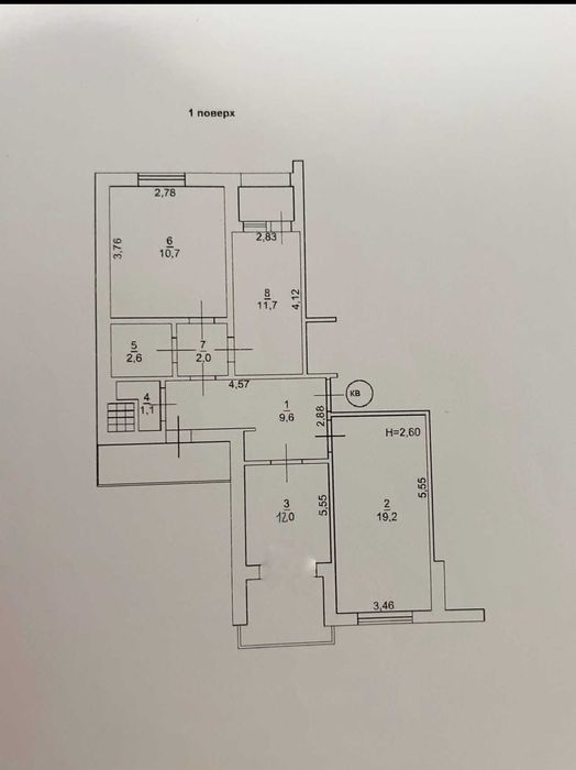 Продам  3-х комн.  на Черемушках. Гайдара. 71 метр. Новый фонд.