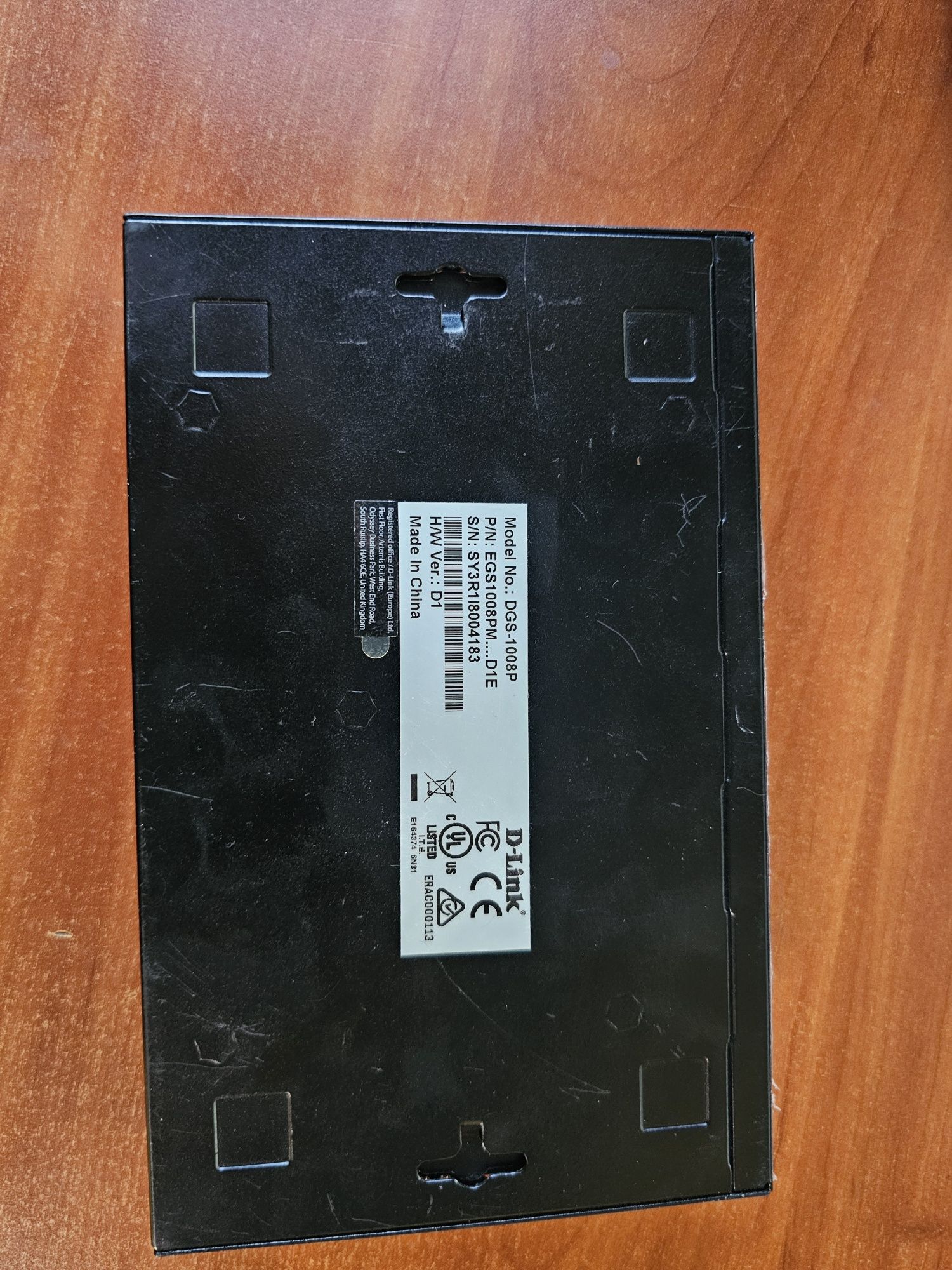 Комутатор мережевий PoE D-Link DGS-1008P
