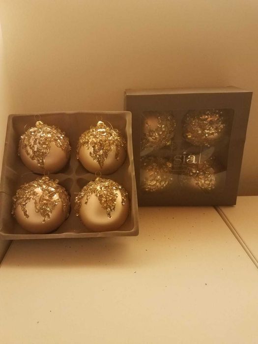 Bolas de Natal de vidro Sia