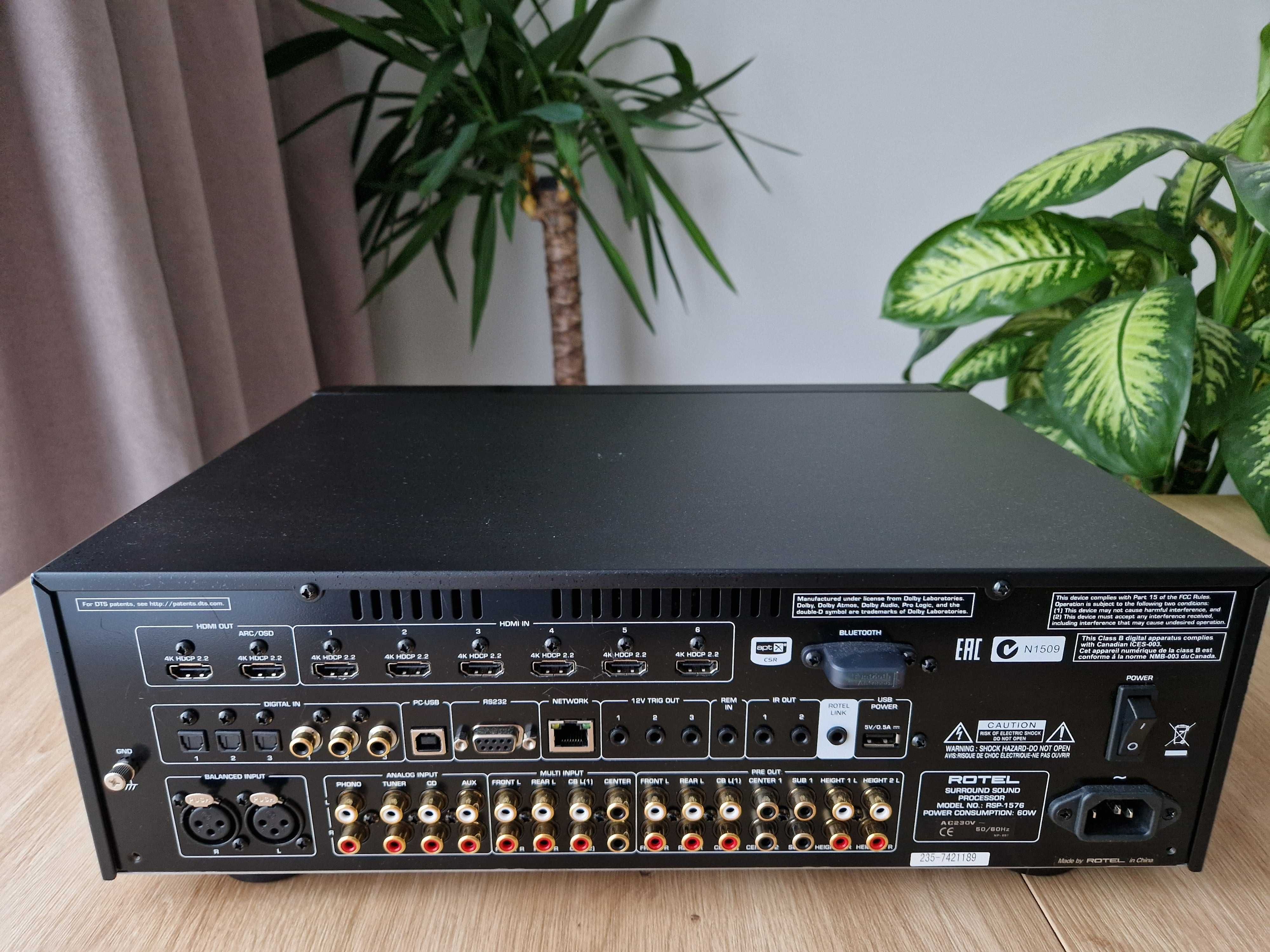 ROTEL RSP-1576 (Procesor Dźwięku Surround) - DOLBY ATMOS