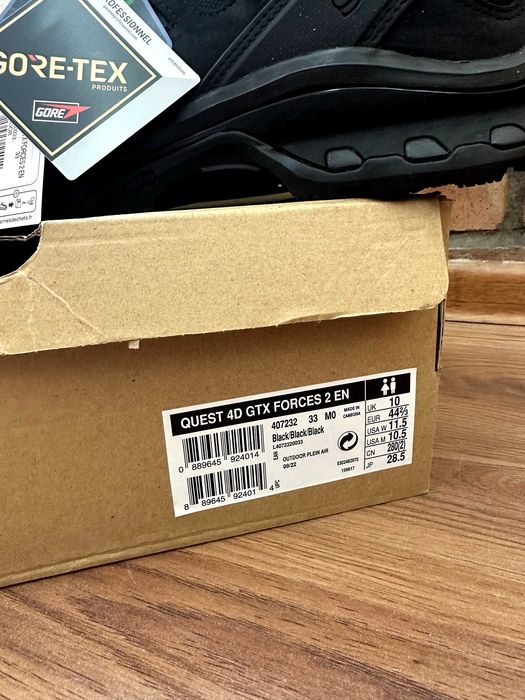 Тактичні черевики Salomon Quest 4D GTX Forces 2 EN | Black (нові)