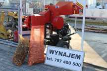 Wynajem Rębaka do gałęzi na kołach silnik spalinowy 30 zł/h i piła .