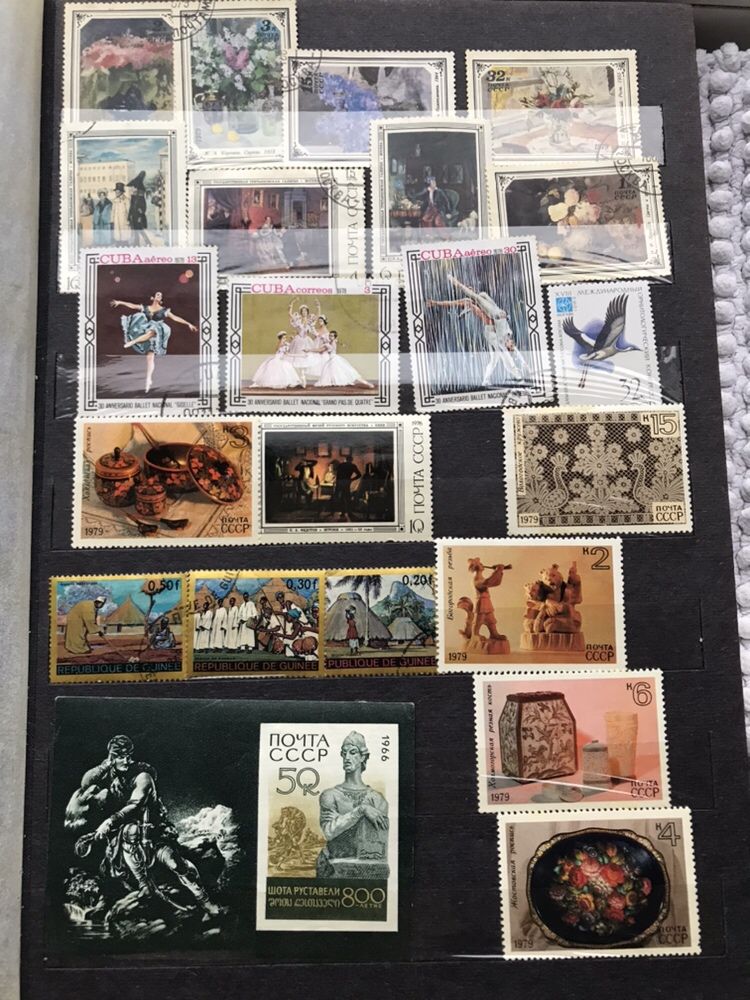 Коллекция марок, альбом с марками, редкие марки