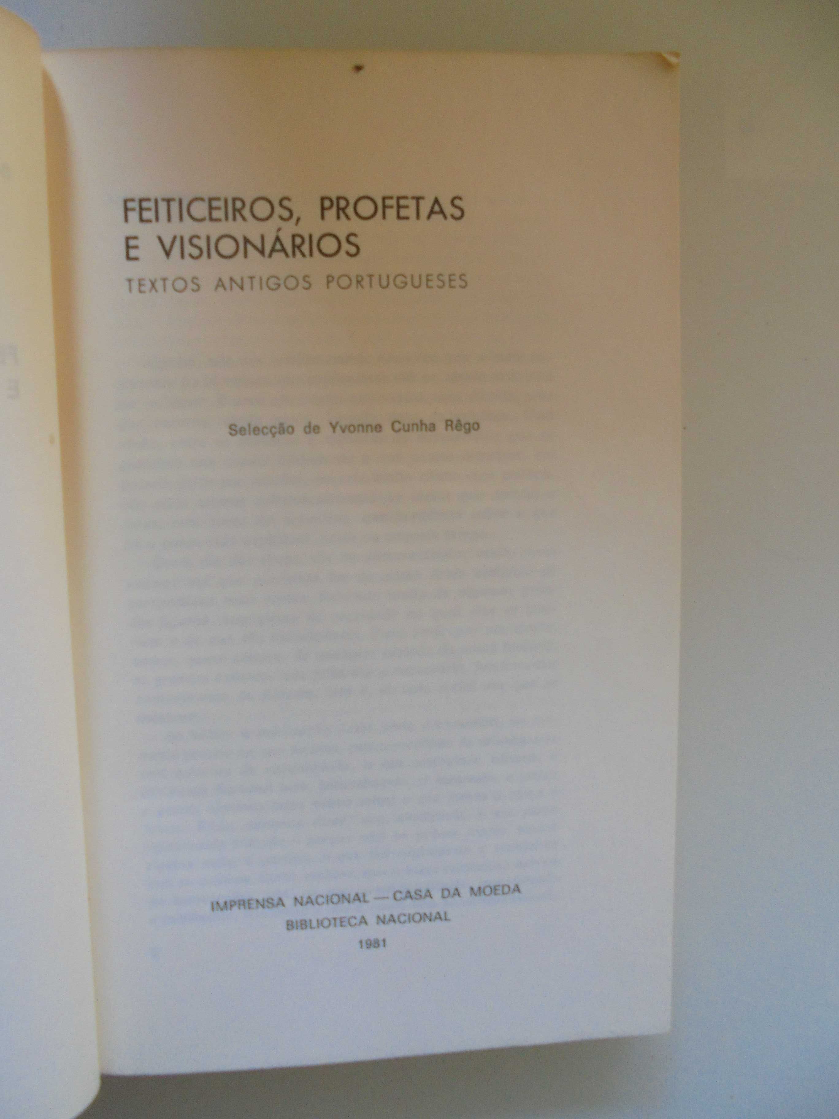 Rêgo (Yvonne Cunha,);Feiticeiros,Profetas e Visionários