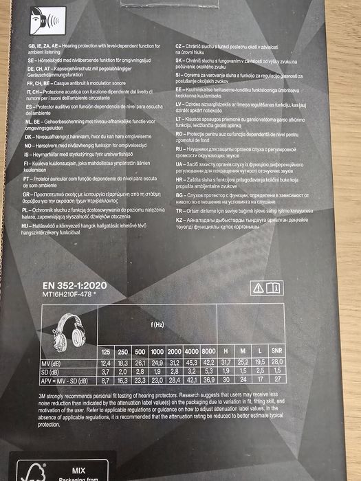 Peltor sporttac 3m auscultadores caça