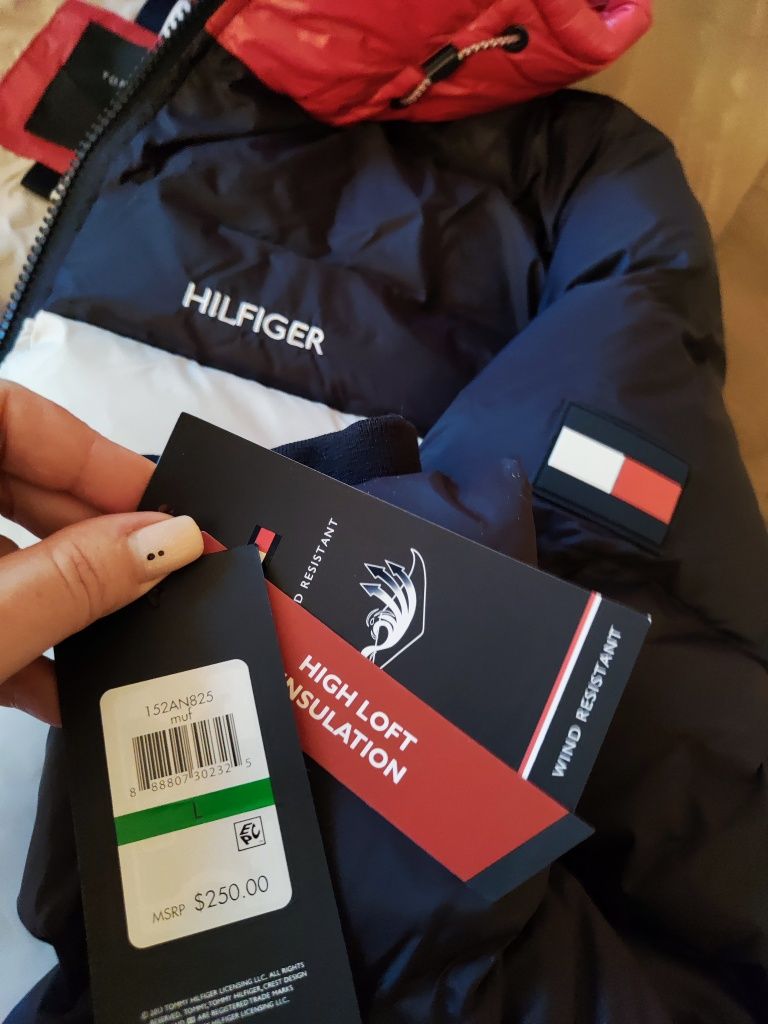 Куртка пуховик Tommy Hilfiger Размер L ОРИГИНАЛ Томми Хилфигер